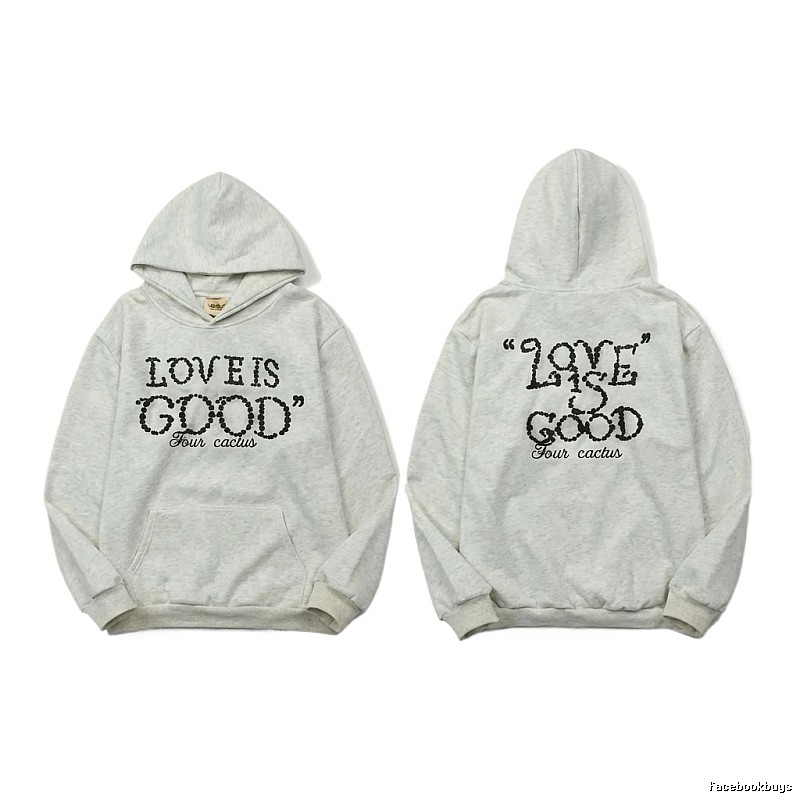 GOODBRAND LOVE Series Trendy and Cool White Hoodie