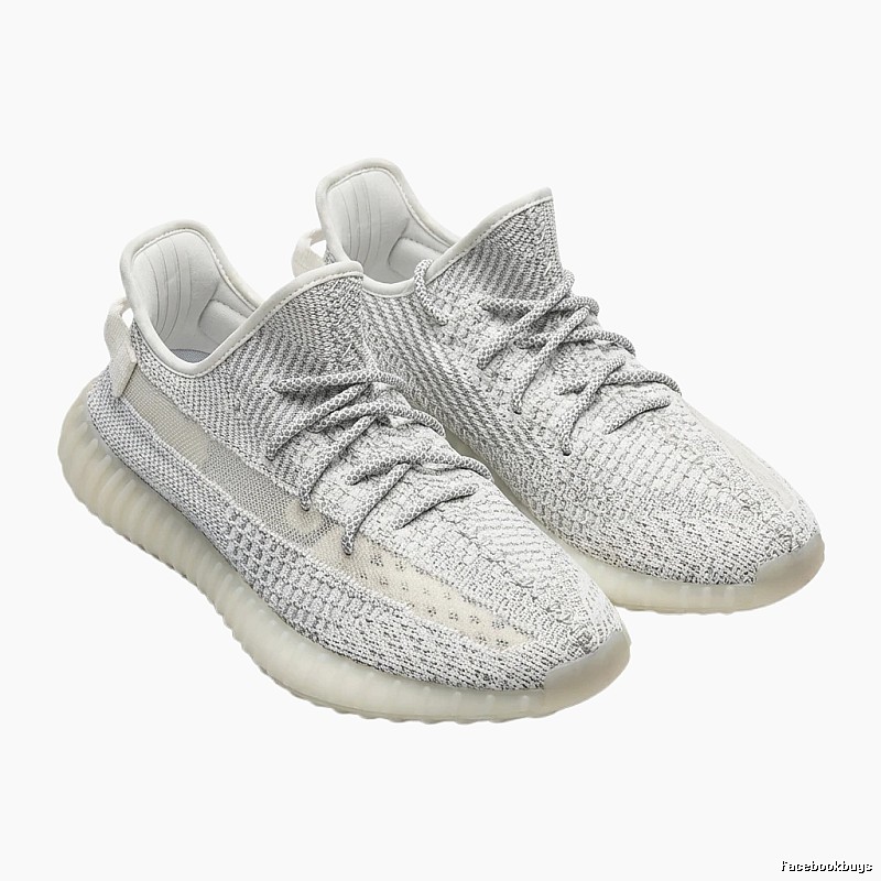 Grey and white casual Yeezy 350 shoes