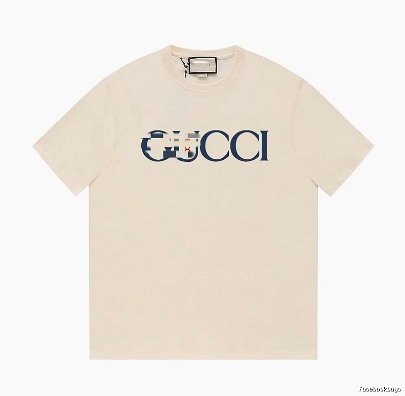 Gucci Classic Printed Casual Style Off-white Short Sleeve T-Shirt