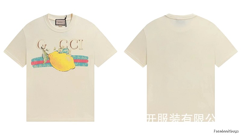 Gucci Vintage-style Off-white Lemon Print T-Shirt