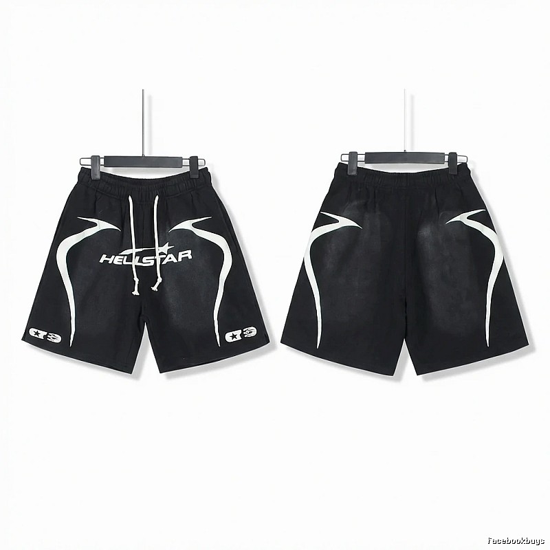 Hellstar dark style black shorts