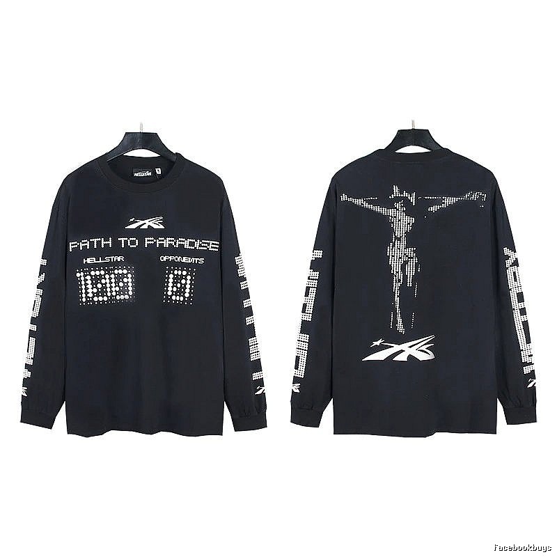Hellstar Dark Style Printed Black Long-sleeve