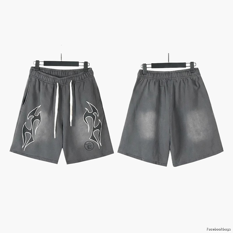 Hellstar Flame Wind Grey Shorts