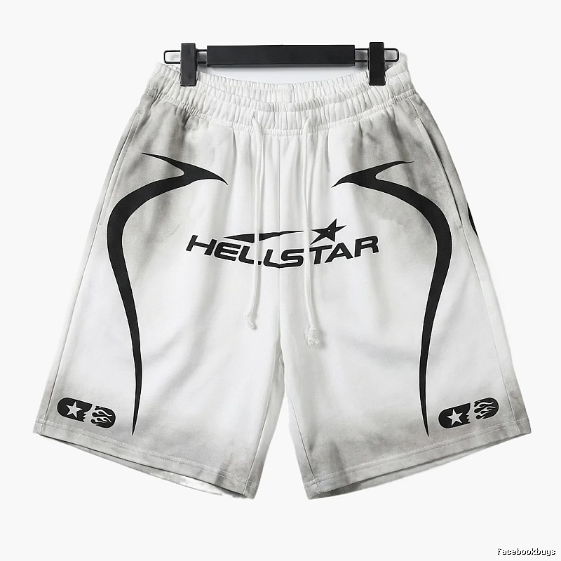 Hellstar Trendy Style White Shorts