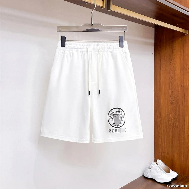 Hermès Printed Casual Style White Shorts