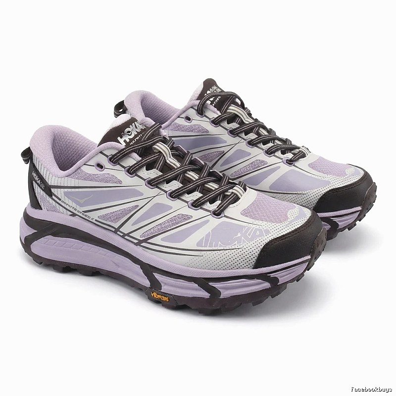 HOKA Trail Running Shoes in Grey-Purple