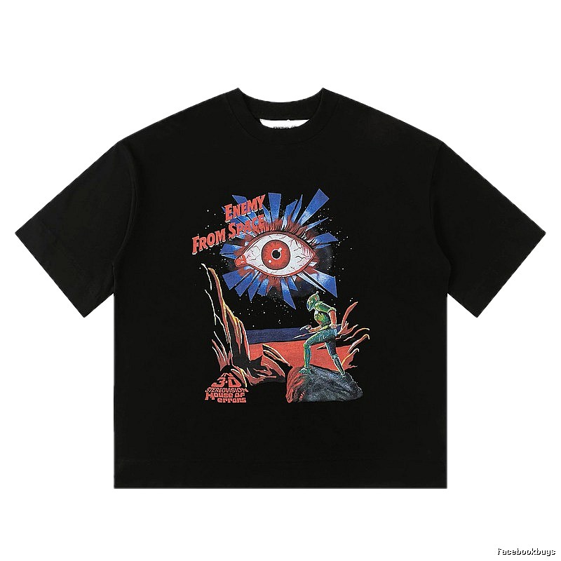 "House of Errors Alien Eye Trendy Cool Black T-shirt"