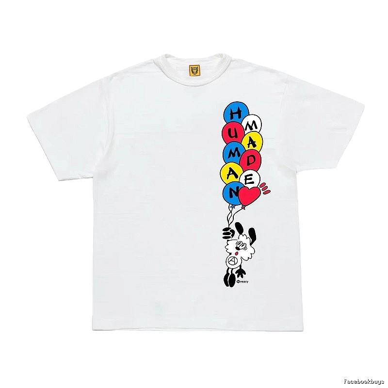 HUMAN MADE Balloon Print Japanese Streetwear White T-Shirt