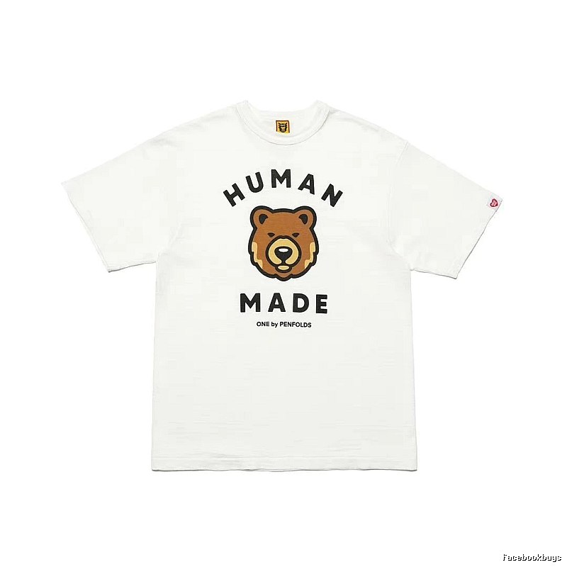 HUMAN MADE Bear Head Japanese Retro White T-Shirt