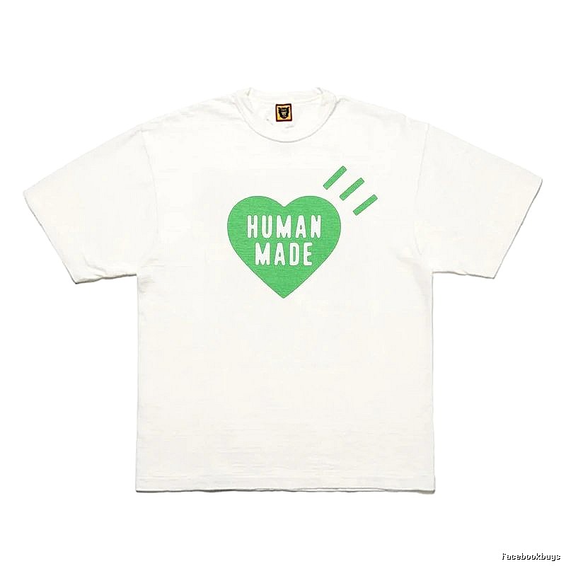 Human Made Logo Detail Heart logo T-shirt Black Green Human with Relaxed Feel
