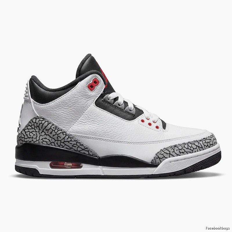 Jordan AJ3 black and white retro style sneakers
