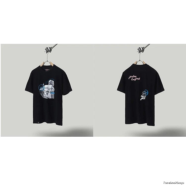 Jordan x TS Co-branded Street Style Black T-shirt