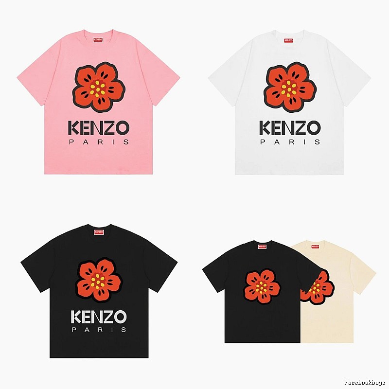 KENZO Begonia Casual Style Short-sleeved T-shirt