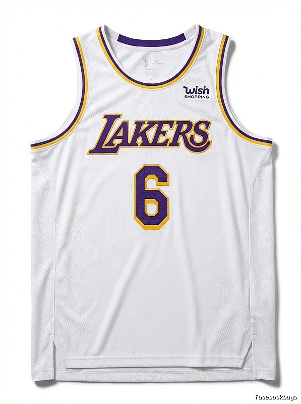 LBJ Lakers No. 6 white jersey