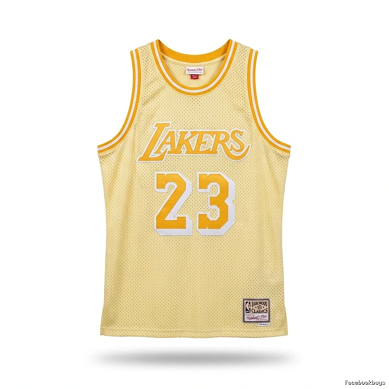 LBJ Lakers retro yellow jersey