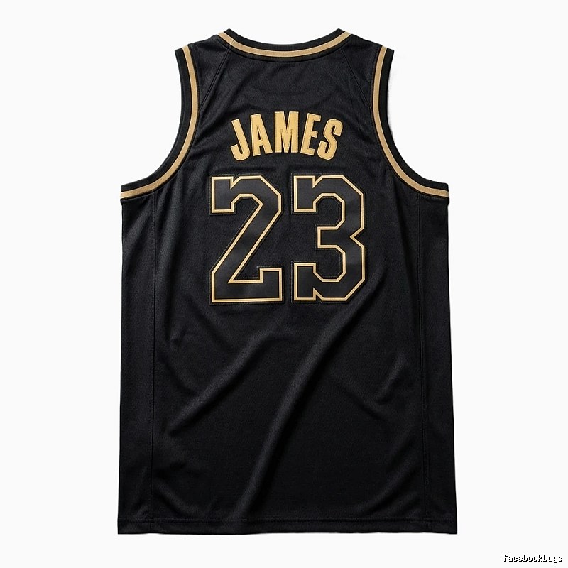 LBJ No.23 black basketball jersey