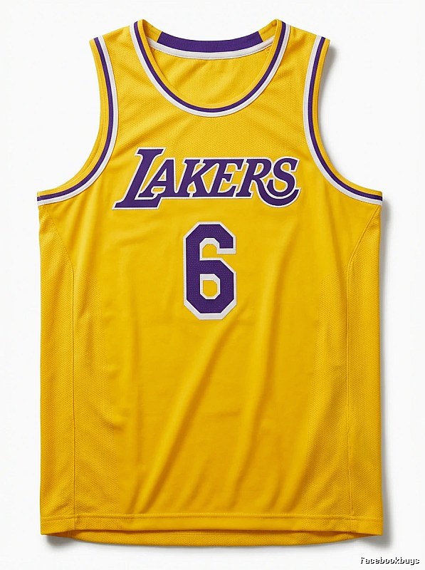 LBJ's No. 6 yellow jersey of the Lakers.