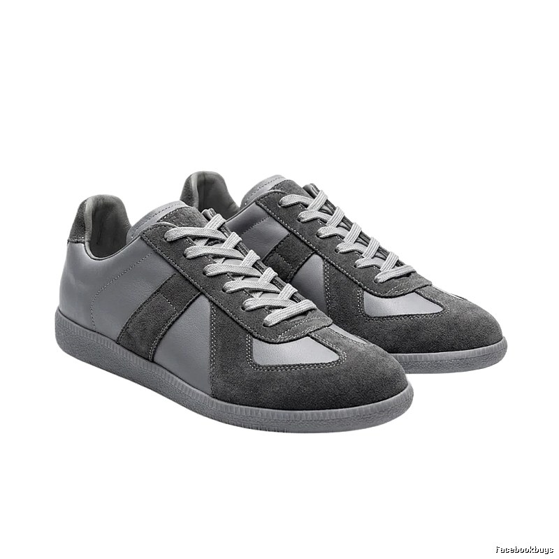 Maison Margiela German military gray sneakers.