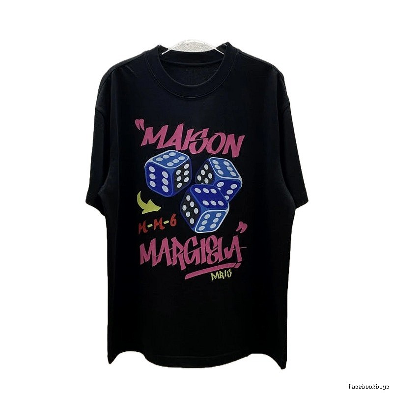 Maison Margiela MM6 Street Style Black Short Sleeve T-Shirt
