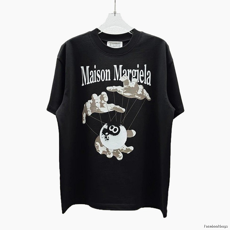 Maison Margiela Puppet Print Trendy Cool Black T-Shirt