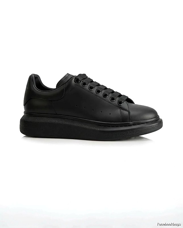 McQueen Thick-soled Casual Style Black Shoes
