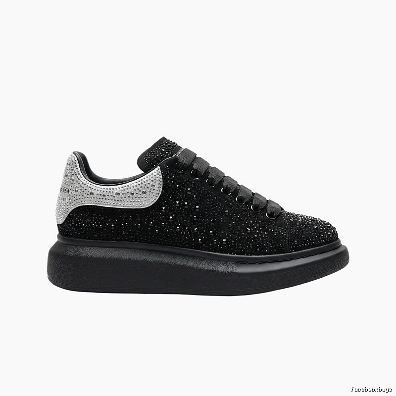 McQueen Thick-soled Trendy and Cool Black Shoes