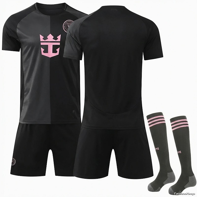 Miami International Black Trendy and Cool Jersey Set