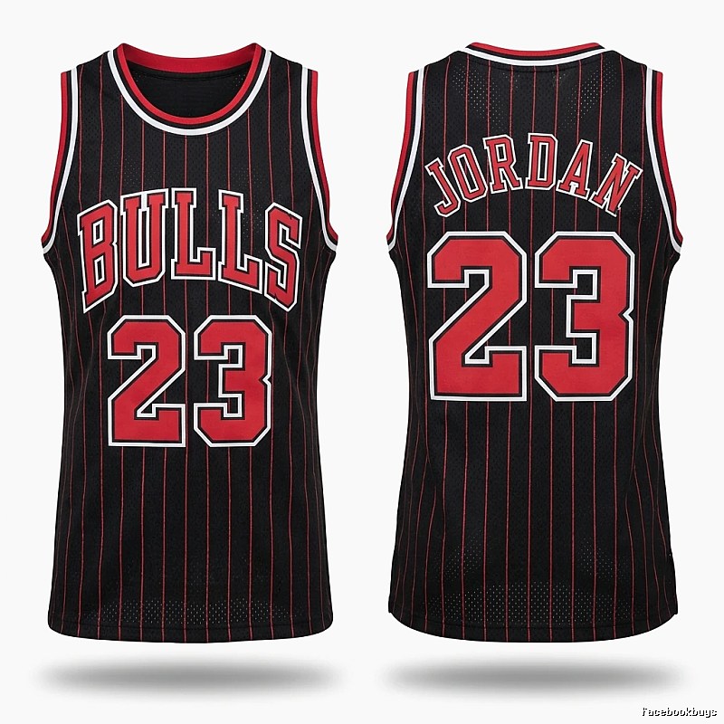 Michael Jordan No. 23 black and red jersey