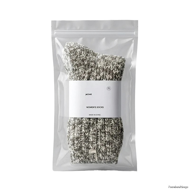 Miu Miu Knitted Style Gray-White Socks