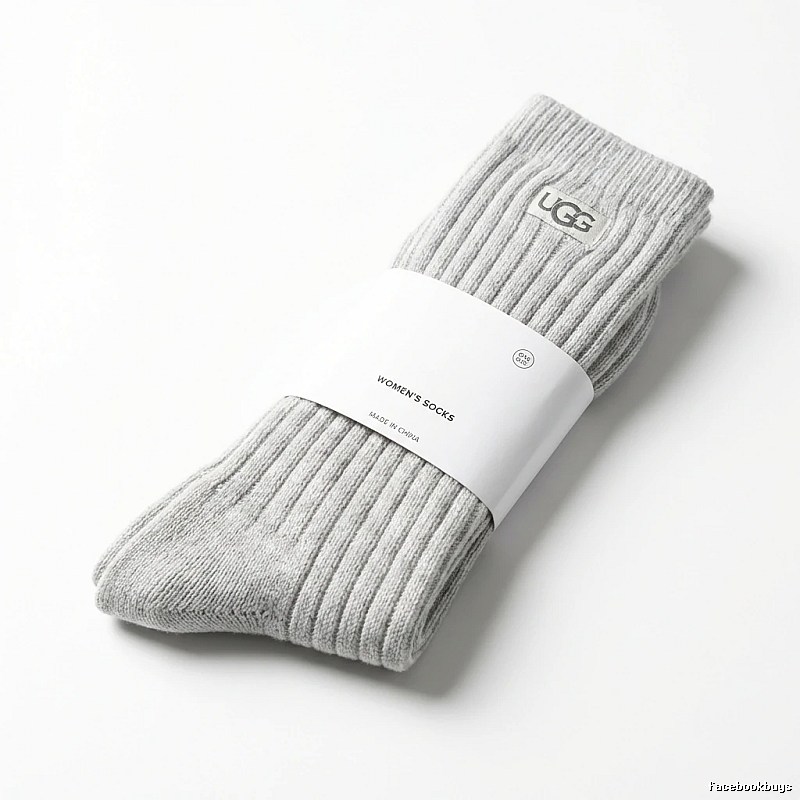 Miu Miu minimalist style light gray women's socks