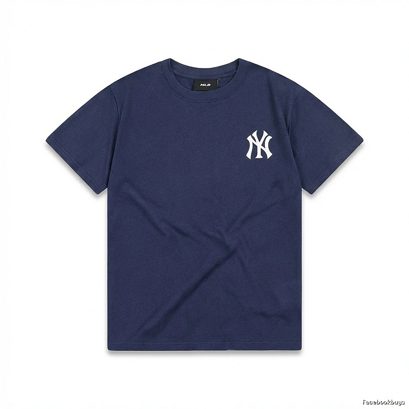 MLB Classic Simple Style Navy Blue T-shirt