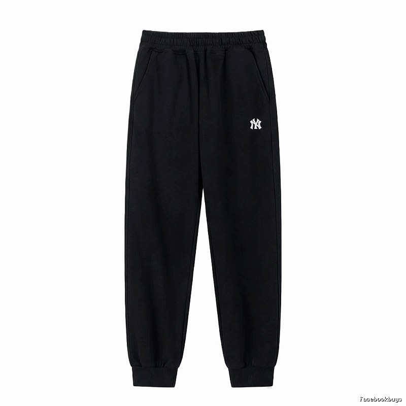 MLB large logo casual style black pants
