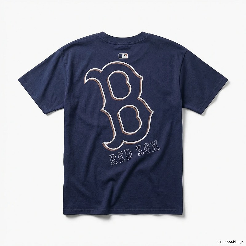 MLB Red Sox Dark Blue T-shirt