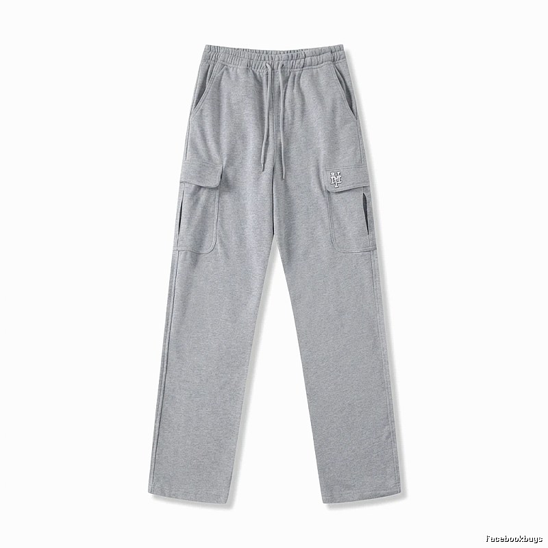 MLB utility-style grey long trousers