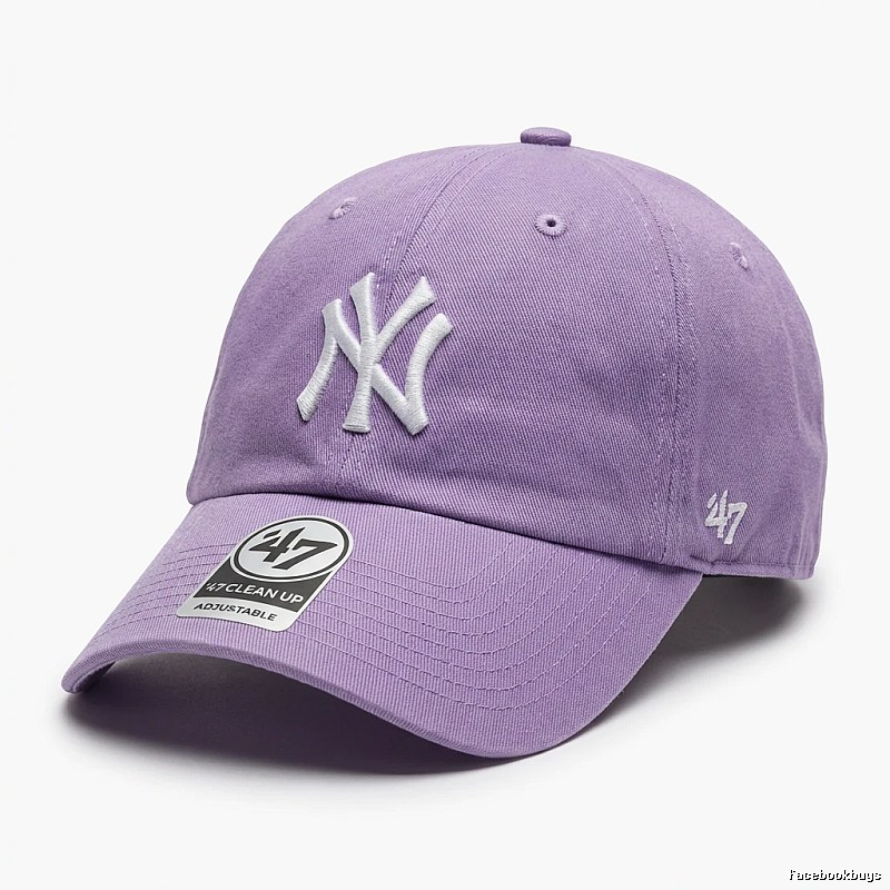 MLB Yankees minimalist style light purple cap