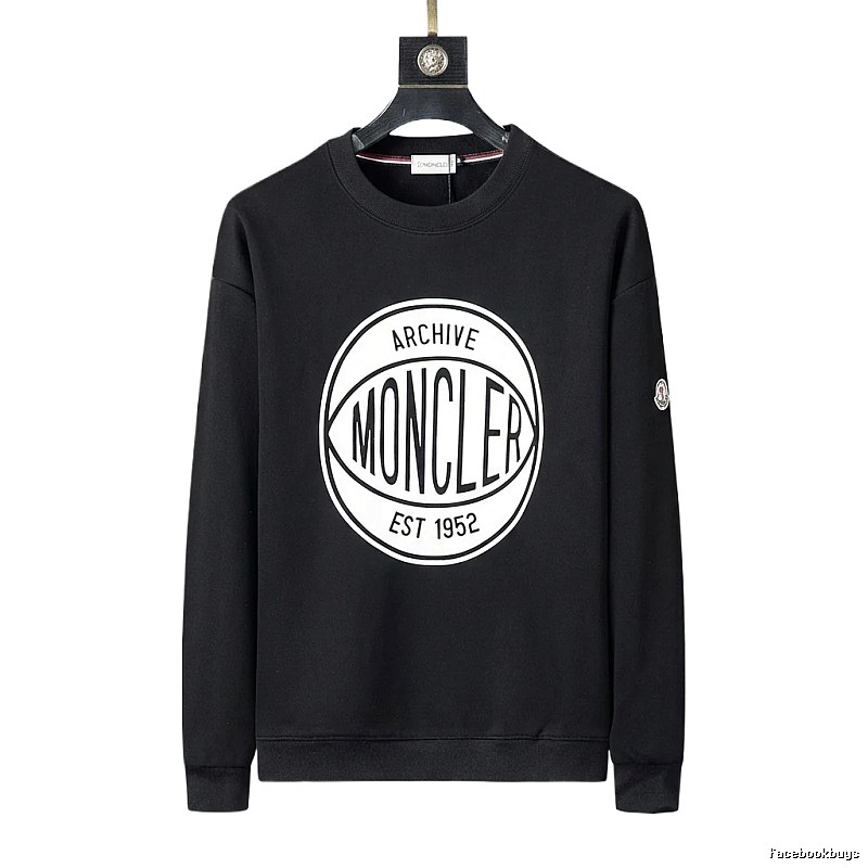 Moncler Archive Retro Style Black Sweatshirt