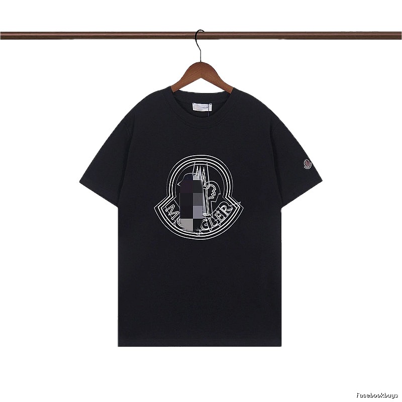 Moncler Classic Logo Casual Black Short-sleeve T-shirt