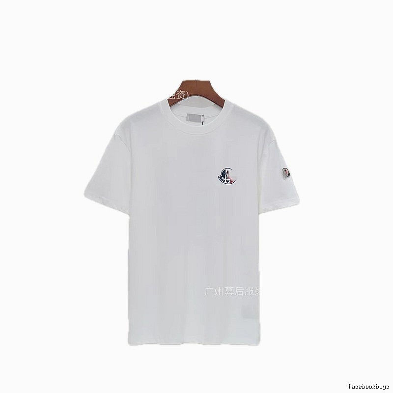 Moncler Logo Minimalist Style White Short-sleeved T-shirt