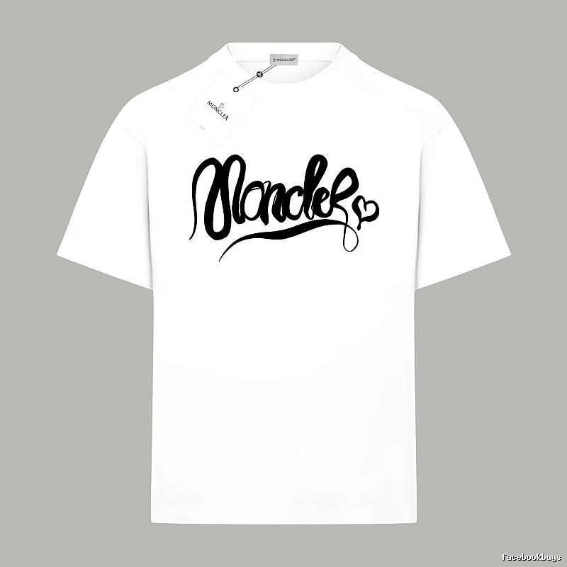 Moncler minimalist style white T-shirt