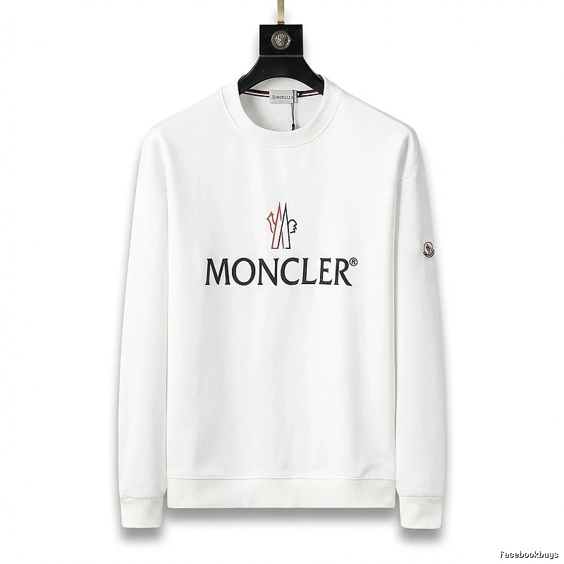 Moncler simple white sweatshirt