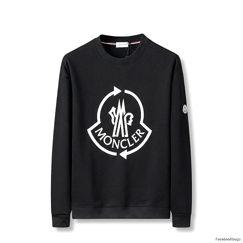 Moncler's classic trendy black sweatshirt