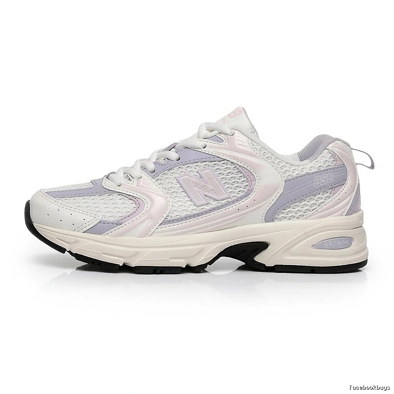 New Balance 530 Retro Style White and Pink Sneakers