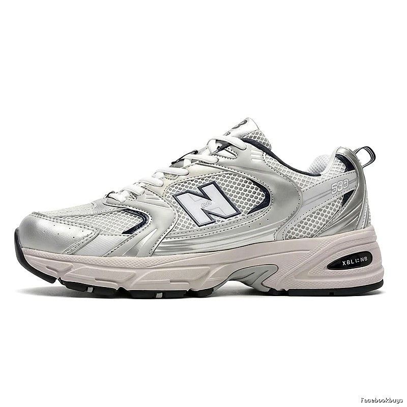 New Balance 530 Series Silver-White Retro Sports Shoes