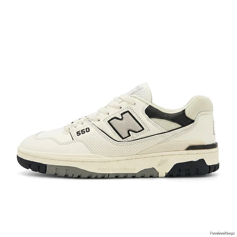 New Balance 550 retro-style white shoes