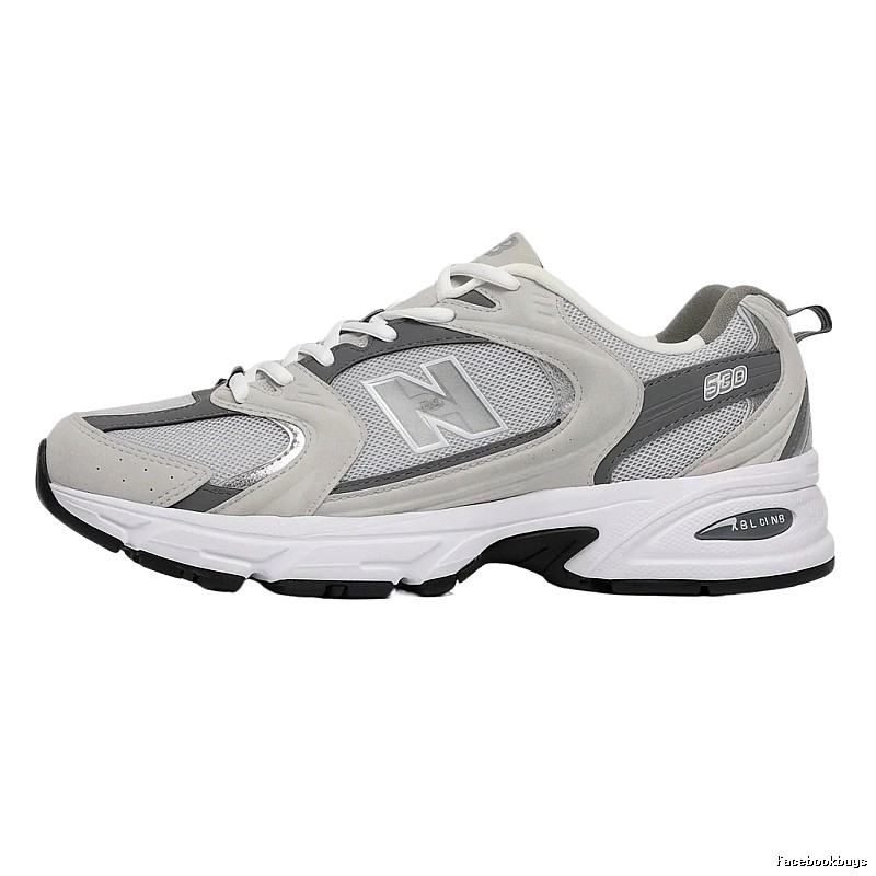New Balance 580 retro-style gray sports shoes