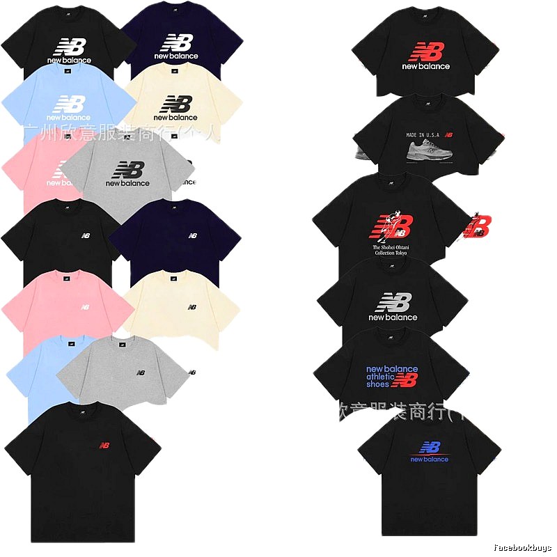 New Balance Casual & Trendy Multi-color Short-sleeve T-shirt