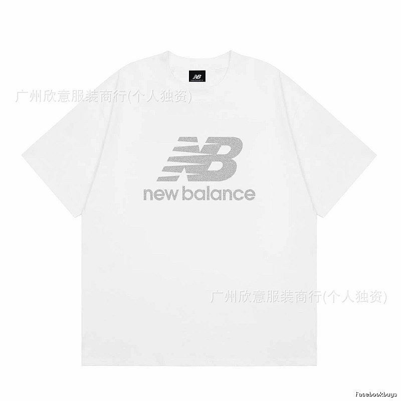 New Balance Classic Casual Style White Short-sleeve T-shirt