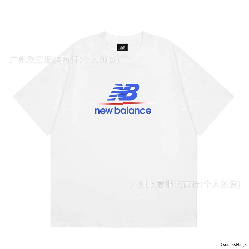 New Balance Printed Casual Style White T-shirt