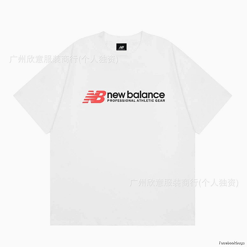 New Balance Sports Casual Style White Short-sleeve T-shirt