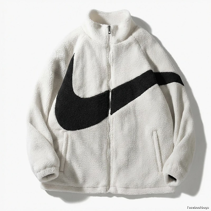 Nike big logo casual white coat